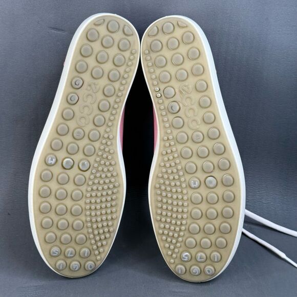 ECCO Soft 7 Women's Nubuck pink Sneaker shoes size 10 - Picture 9 of 9